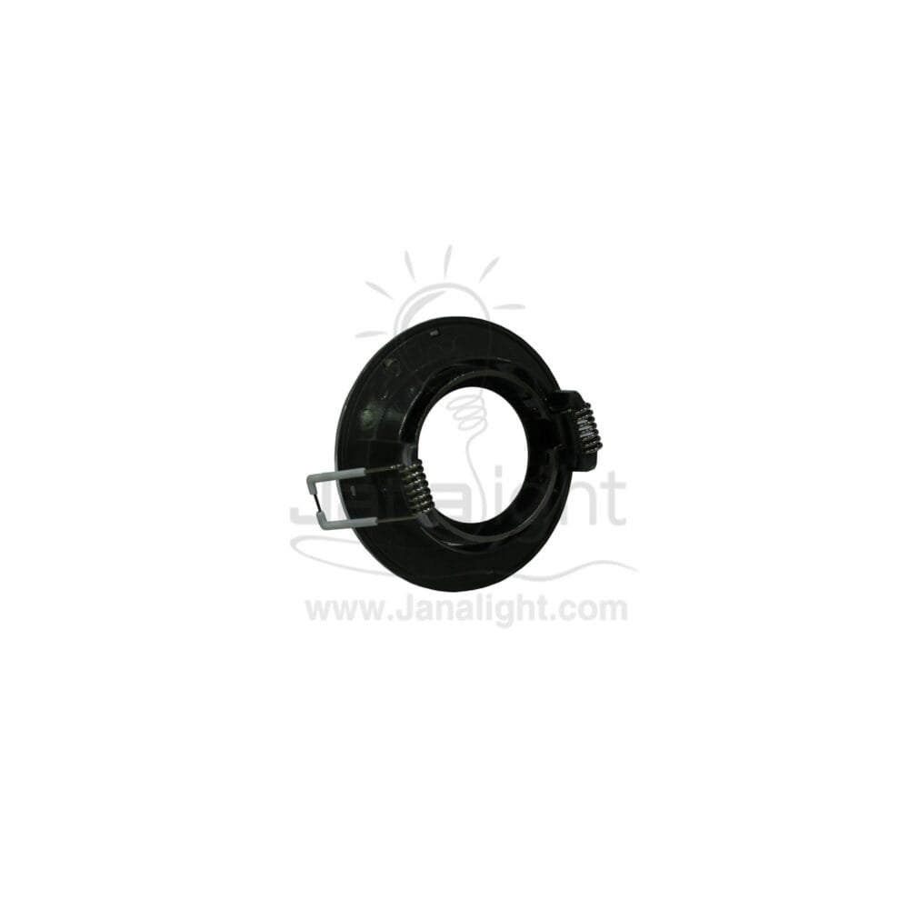 سبوت مدور متحرك فارغ مدرج فضي لميع - فضي مط بريق BQ-2-14 recessed silver & silver body color frame spotlight 9cm